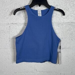 Calvin Klein Performance Women's Ribbed Cropped Top - Hyacinth XL